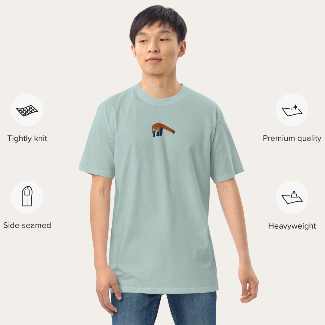 Little Ember | Embroidered Red Panda Heavyweight Tee