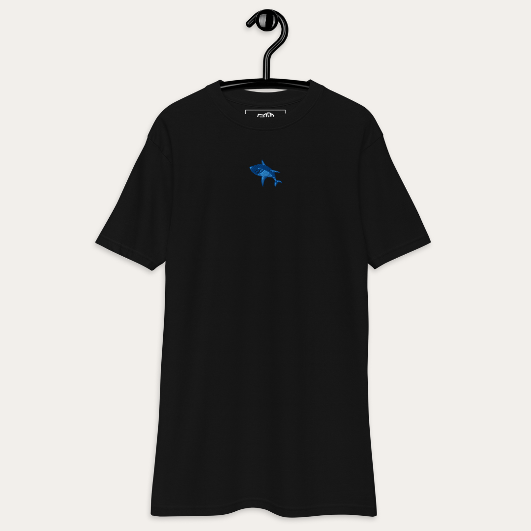 Night Swim | Embroidered Shark Heavyweight Tee